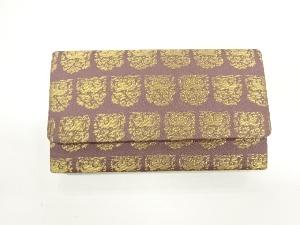 アンティーク　抽象動物模様織出し和装バッグ